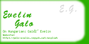 evelin galo business card